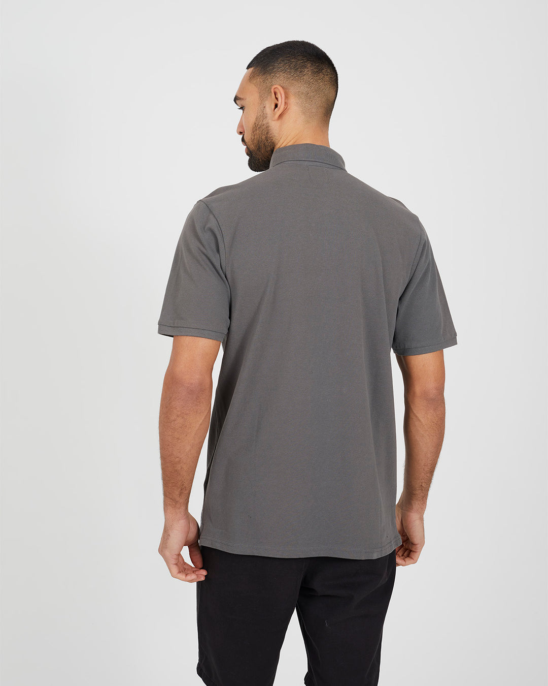 Polo Liso Charcoal