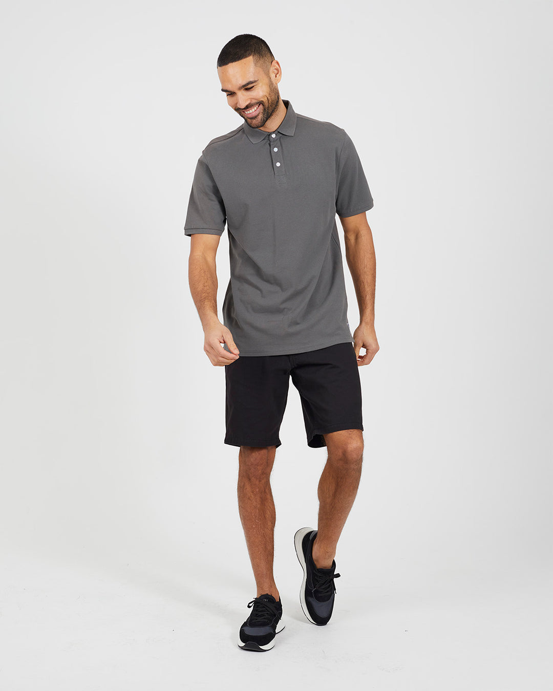 Polo Liso Charcoal