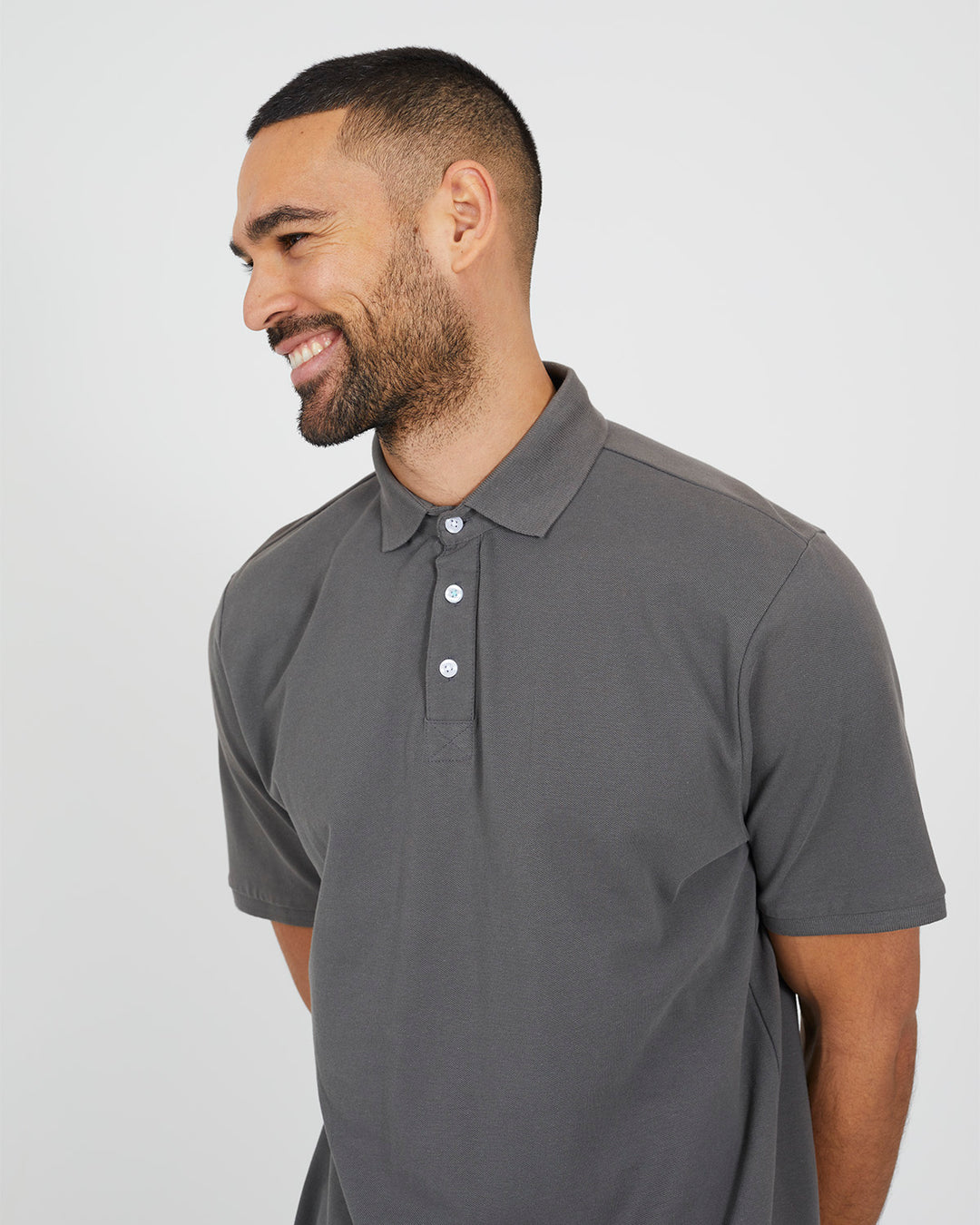 Polo Liso Charcoal