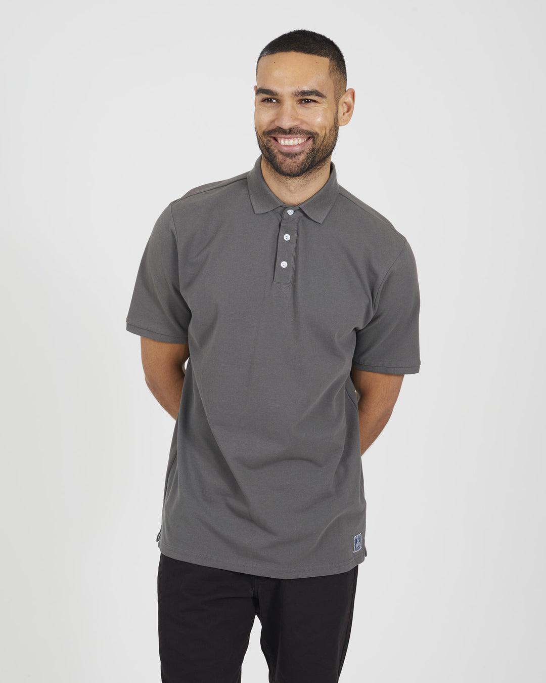 Polo Liso Charcoal