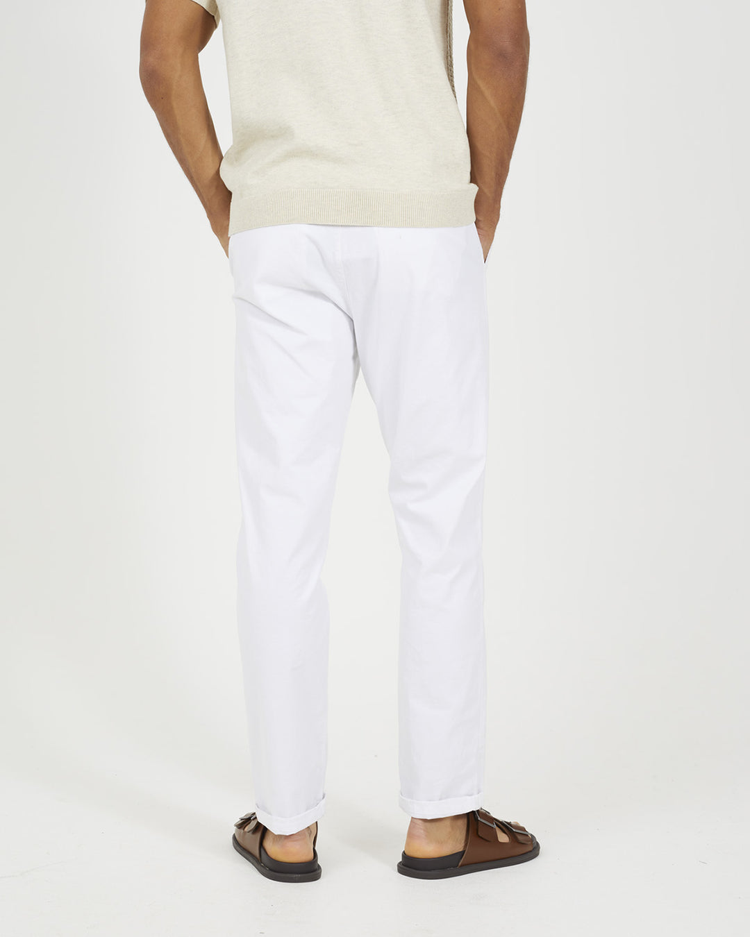 Pantalón Taper White